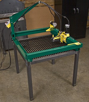 GoTorch CNC plasma cutting system mounted on a table